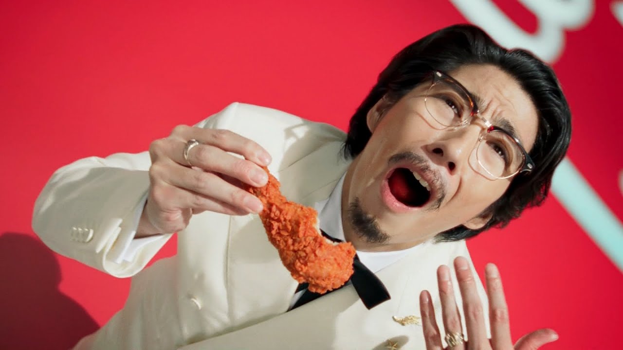 KFC RED HOT chicken レッドホットチキン CM 「カーネルからの挑戦状