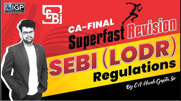 SEBI (LODR) | Superfast Revision | CA-Final