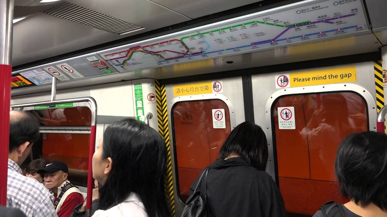 ***港鐵全新車廂開關門及月台關門廣播提示聲帶同步測試 (示範行車影片)