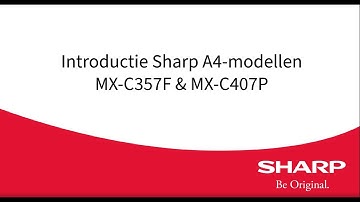MFP | MX-C357F & MX-C407P A4-Printers | Introductie