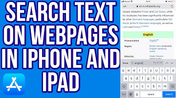 How to Search Text on Webpages in iPhone and iPad