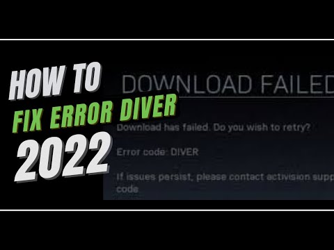 How to fix warzone code error diver for PC only (2022)