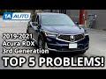 Top 5 Problems Acura RDX SUV 2019-2021 3rd Generation