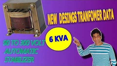 NEW DESIGN 90VTO 300V TRANSFORMER DATA IN HINDI|USE DIGITAL KIT 6 KVA AUTOMATIC STABILIZER DATA