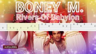 Video thumbnail of "Boney M - Rivers Of Babylon Bass Guitar Tabs"