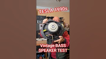 90s Legendary TESLA Bass Speaker: Sound Test