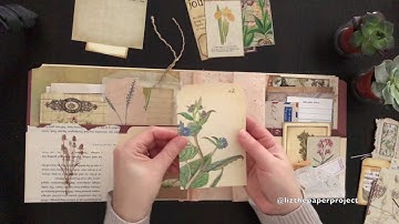 Altered File Folder Botanical Theme - Custom Order - Music version