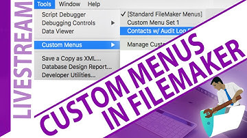 Custom Menus In FileMaker and Localization