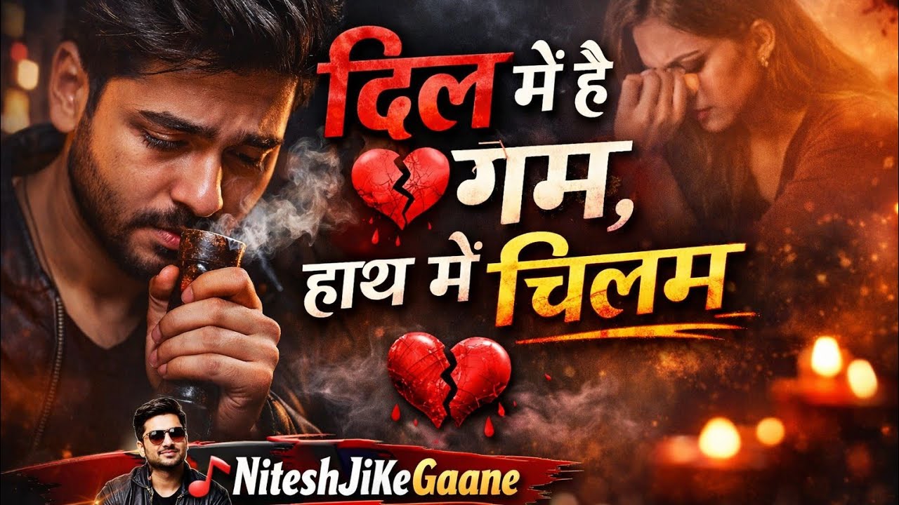 Dil Me Hai Gum Hath Me Chillam 🥺💔 |Hindi Sad Song 2026 | NiteshJiKeGaane | Heart' touching sad Song