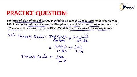 2nd Numerical of Scale | Fundamental Concepts of Surveying | Geomatics Engineering - GATE