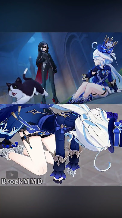 Arlecchino X Furina shipp be like:  #genshinimpact #mmd #animation #edit