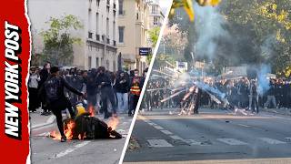 Details CHAOS Continues As French Students Ignite Fireworks And Smoke Bombs in Violent Clash With Police Update