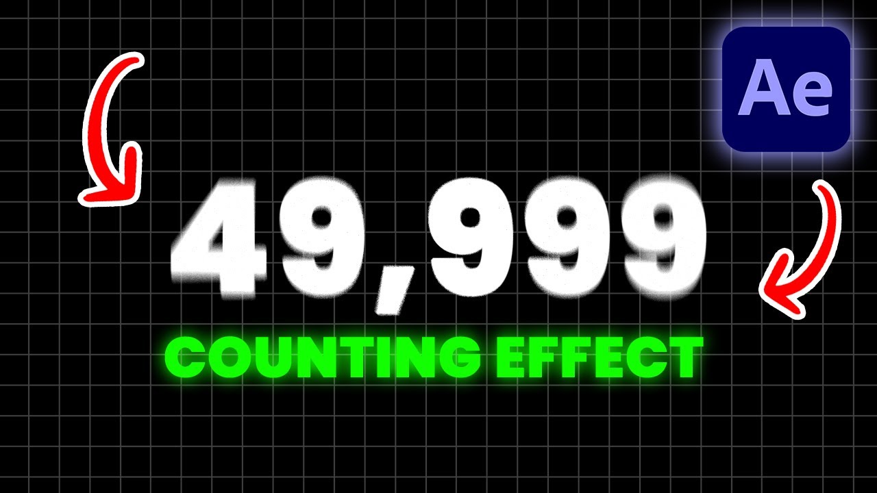 How To Make A Counting Effect In After Effects - YouTube
