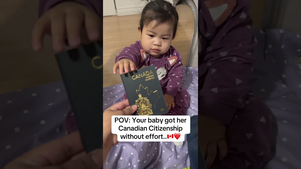 Our Canadian baby!! Sana all Canadian Citizen..