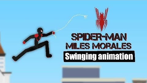 Spider-man miles morales Swinging Animation (Stick Nodes) | Stick Animation Zone