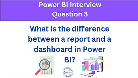 What is the difference between a report and a dashboard in Power BI?