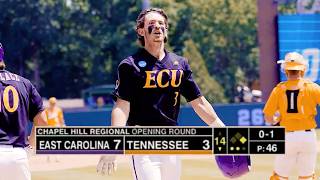 East Carolina outlasts Tennessee in thrilling 14-inning NCAA baseball regional opener