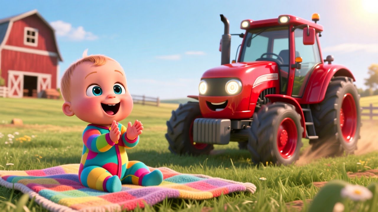 Tractor Time Fun Day 🚜🎉 | Fun Learning & Kids Adventure | Preschool Vehicles Video