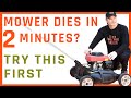 How To Fix a Lawn Mower That Quits, Dies or Stalls After 2 Minutes