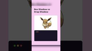 css box-shadow vs drop-shadow #css #webdevelopment #webdesign #shorts  #coding #codinglife