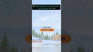 Winter Sale Poster Design in Canva | Step-by-Step | Canva Poster Design for Winter Sale 🔥 #shorts