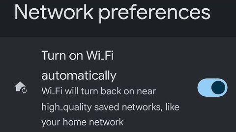 How to Stop Wi-Fi from Turning On Automatically on Android 15