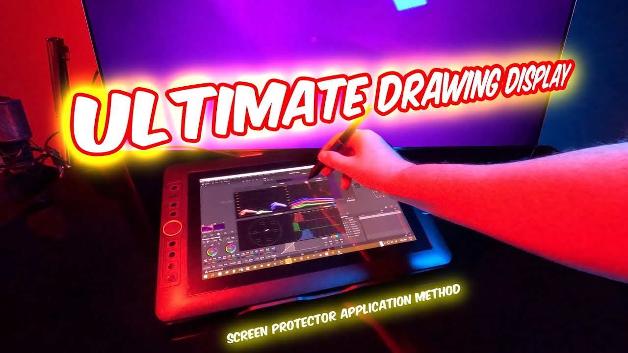 XPPen Artist 13.3 Pro ULTIMATE Screen Protector Application Demo