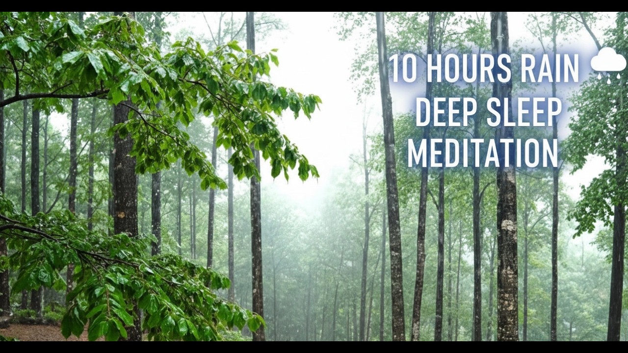 [10 Hours] Relaxing Rain Sounds for Stress Relief & Better Sleep