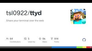 GitHub - tsl0922/ttyd: Share your terminal over the web