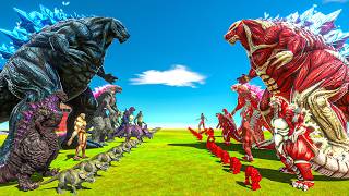 Godzilla Earth Team vs Godzilla Colossal Titan Team - ARBS
