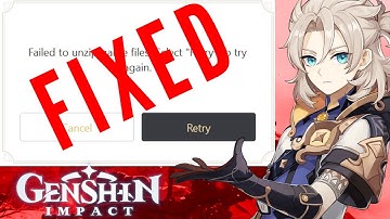 "FAILED TO UNZIP GAME FILES" | Genshin Impact Fix