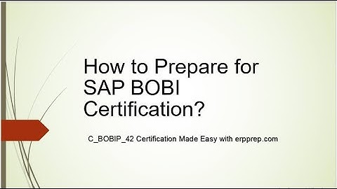 SAP BOBIP Certification: Questions Answers and Preparation Tips [pdf]