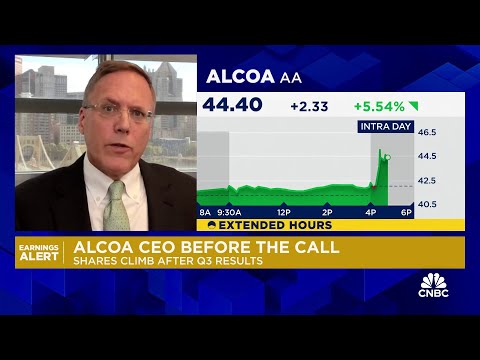 Alcoa expects Q4 to be as strong as Q3, says CEO William Oplinger as shares spike after earnings Episode cover