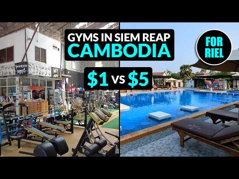 Two gyms in Siem Reap, Cambodia - $1 or $5? It’s up to you! #forriel