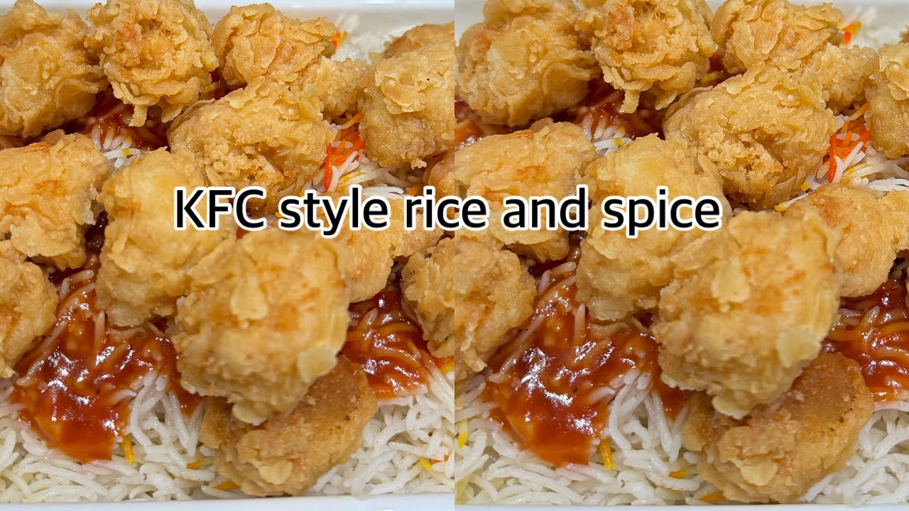 KFC style rice and spice/chicken pops /Arabian rice - YouTube