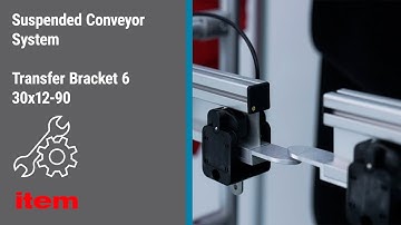 How do you install a Transfer Bracket in the item Suspended Conveyor System?