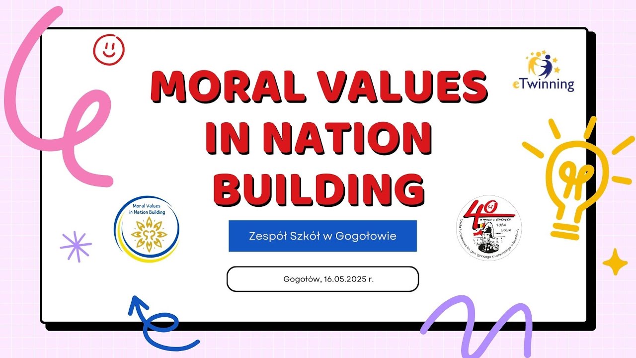 Moral Values in Nation Building - podsumowanie projektu eTwinning - YouTube