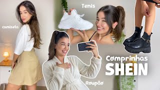 Comprinhas Da Shein Saia, Camiseta, Bota, Tênis, Roupão Experimentei Tudo