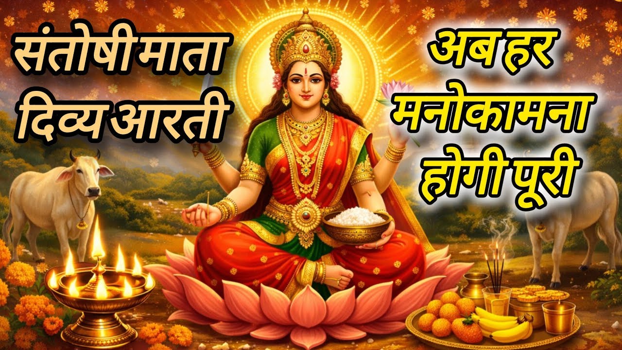 ॐ जय संतोषी माता | संतोषी माता भक्ति आरती | श्लोक सहित 🙏 Friday Special | #matarani #bhakti