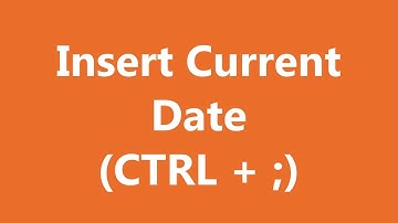 Excel Shortcuts - Insert Date