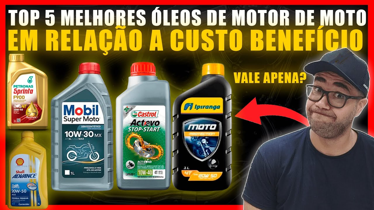 TOP 5 MELHORES OLEOS MOTOR MOTO EM RELAÇÃO A CUSTO BENEFICIO - YouTube