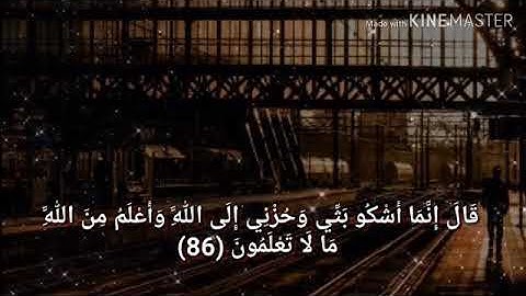 الشيخ مشاري العفاسي مقطع من تلاوة سورة يوسف