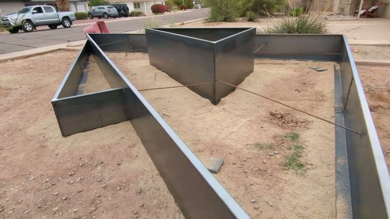 Acute Raised planter boxes 