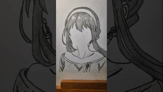 Drawing Yor Forger Face Sketch Cute Easy #shorts #yorforger #spyxfamily