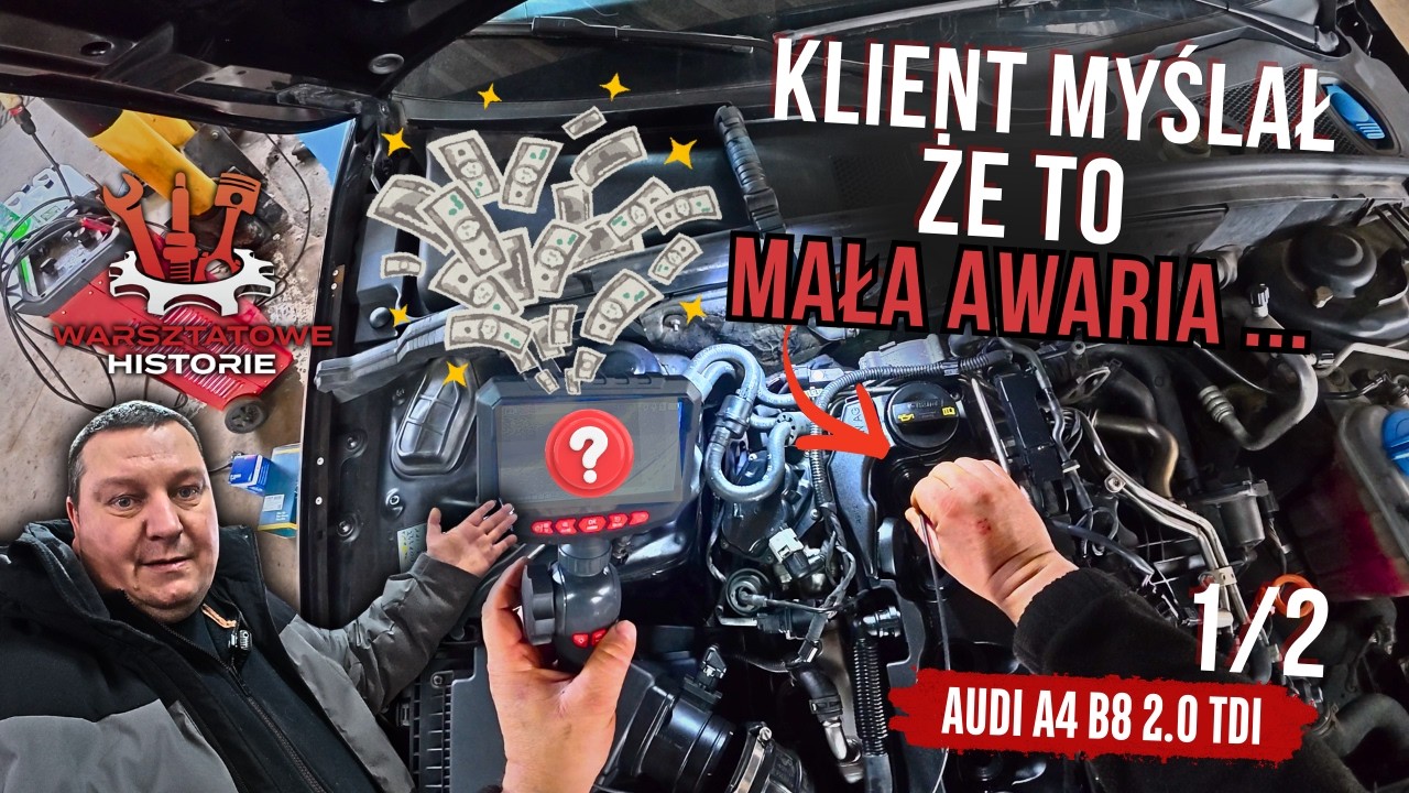 Klient kupił AUDI A4 B8 do małych poprawek - po diagnozie wpadł w szał !