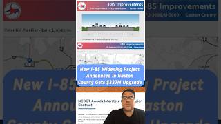 New I-85 Widening Project Announced in Gaston County Gets $337M Upgrade