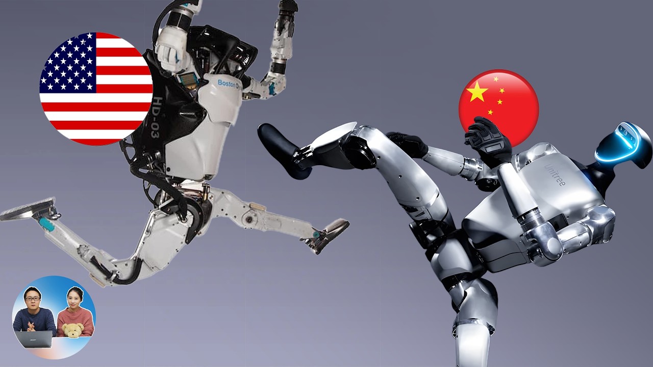 宇树科技PK波士顿动力：人形机器人首秀侧空翻！中美隔空较量，谁更胜一筹？ | 零度解说