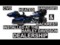 New CVO Heated Grips | New Backrest | New Lighted Switches | All Installed @ the Harley Dealership