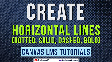 Draw a Horizontal Line (e.g., Solid, Dotted, Dashed, Bold etc.) in Canvas LMS