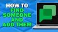 Video for search How to find someone on Google Chat on phone Android